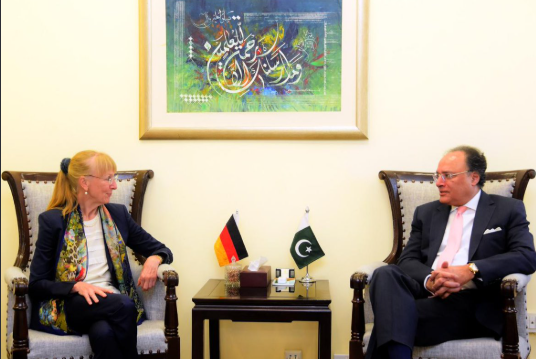 German ambassador meets finance minister, congratulates Pakistan on economic rating upgrade