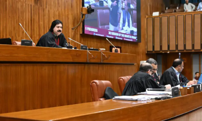PTI senator barred from speaking on alleged SC order violation