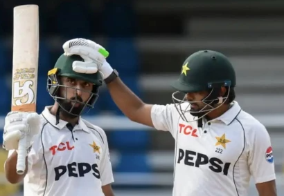 Shafique, Babar Lead Pakistan’s Strong Reply Against West Indies in Second Trinidad Test
