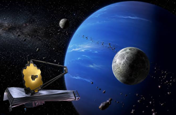 Webb Telescope Detects Evidence of an Ancient Catastrophic Event on Neptune’s Moons