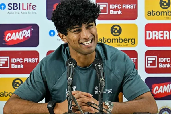 ‘Freak’ injury leaves Ravindra in doubt to play India
