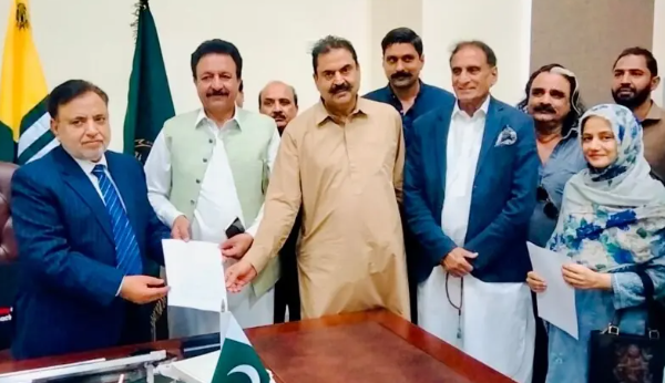 PML-N, PPP Candidates File Nomination Papers for AJK Presidential Election