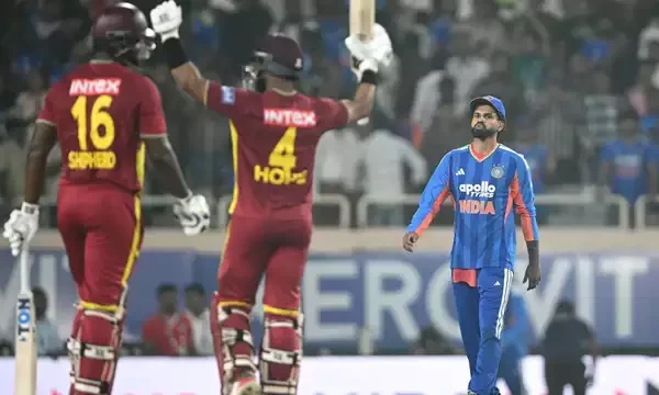 Hope’s 45-ball ton powers West Indies to record chase in Ranchi