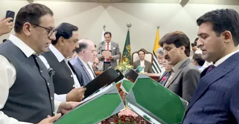 Three AJK ministers assigned additional portfolios